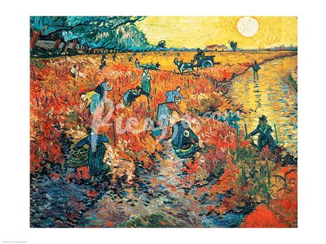 Red Vineyards At Arles 1888 Fine Art Print By Vincent Van Gogh At