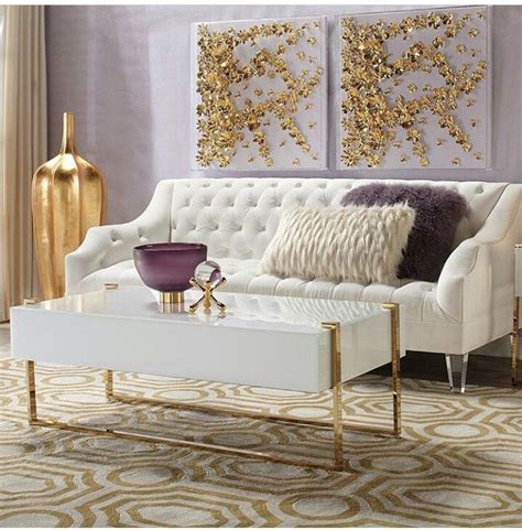 Luxe Interior Gold Glam Living Room Home Decor Bedroom Gold