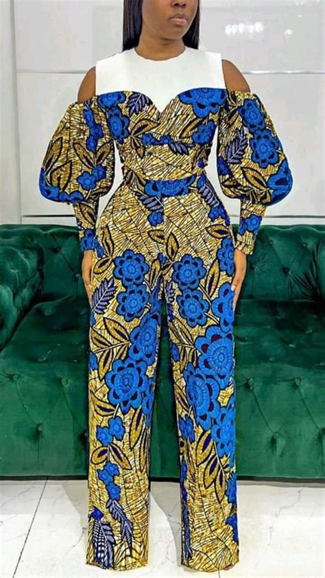 Pin By Yakoema Fashion On Ankara Dress Styles African Print Jumpsuit