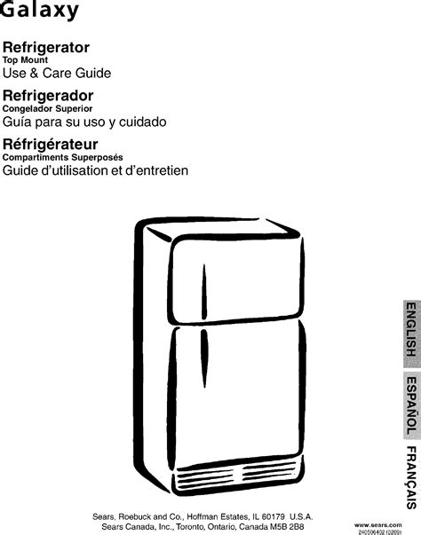 Galaxy User Manual Sears Refrigerator Manuals And Guides