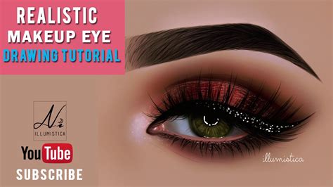 Videos like this will be posted 3. Realistic Makeup Eye Drawing in Paint Tool SAI [ Digital ...
