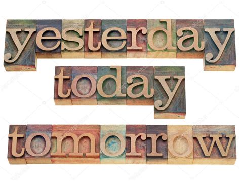 Yesterday Today Tomorrow — Stock Photo © Pixelsaway 6006678