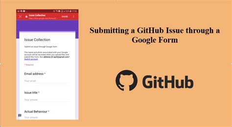 If you've got research to do, you can streamline your process by turning to google scholar. Submitting a Github Issue through a Google Form | blog ...