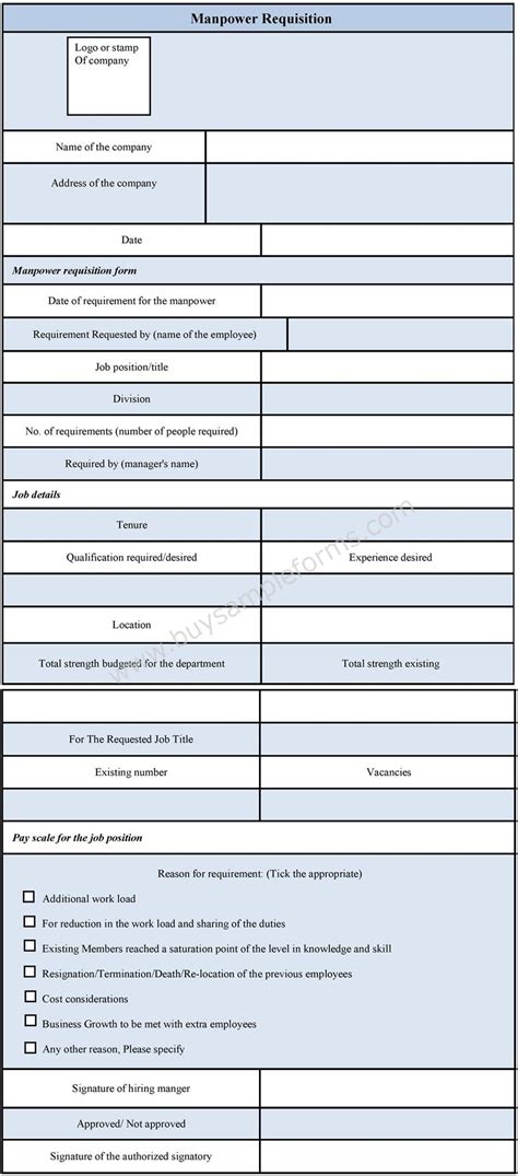 Manpower Job Application Form 2024