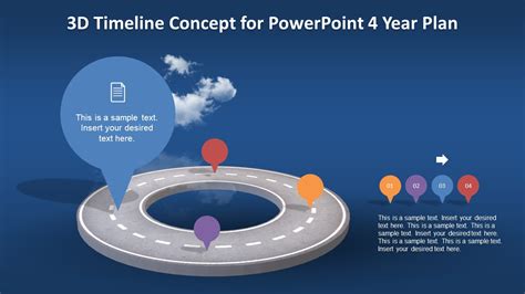 Animated 3d Timeline Concept For Powerpoint Slidemodel