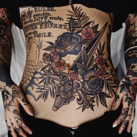 Pin By Catherine Patmore On Tattoos In 2020 Stomach Tattoos Women