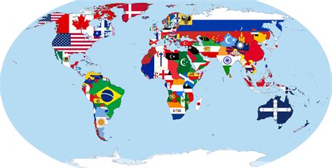 Flag Map Of World By Guilhermealmeida095 On Deviantart