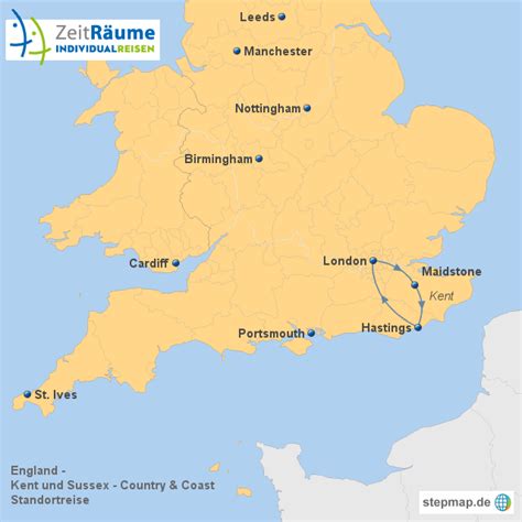 Ergebnisse auf der karte ansehen. StepMap - England - Kent und Sussex - Country & Coast ...