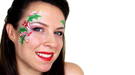 Christmas Holly Face Painting Youtube