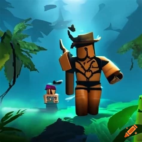Roblox Island Survival Game Screenshot On Craiyon