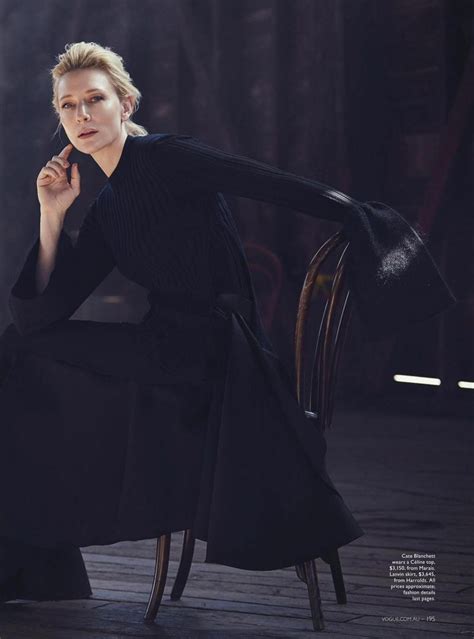 Actress Cate Blanchett Vogue Australia December 2015 Энни