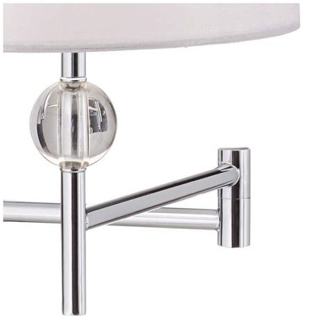 Available in a variety of finishes. Kohle Chrome and Acrylic Ball Swing Arm Wall Lamp - #6H210 ...