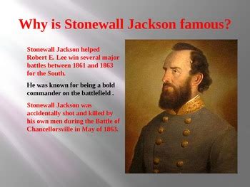 civil war  death  stonewall jackson powerpoint