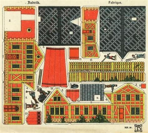 Papermau The Factory A Vintage Paper Model By Schreiber Bogen
