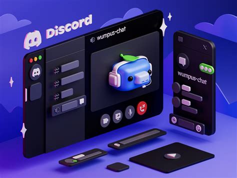 Discord — 3d App Interface By Oleg Kovaliov On Dribbble