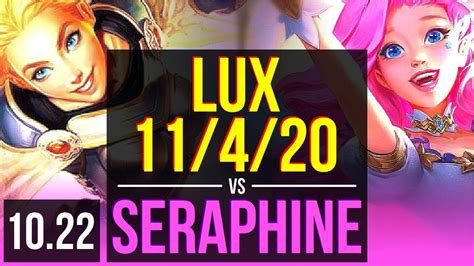 Lux Vs Seraphine Mid 11420 500 Games Br Grandmaster V1022