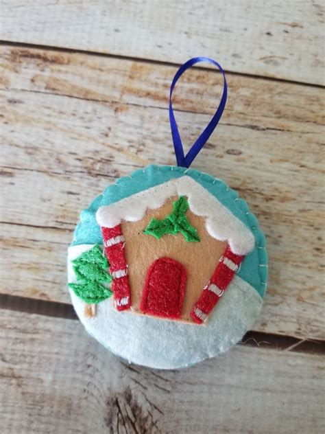 Hand Made Felt House Ornament Ornaments Home And Living
