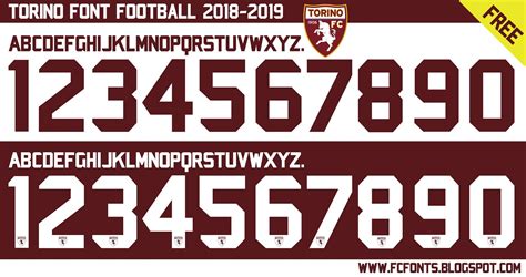 Torino Font Football 2018 2019 Free Download 100 Fcfontsports