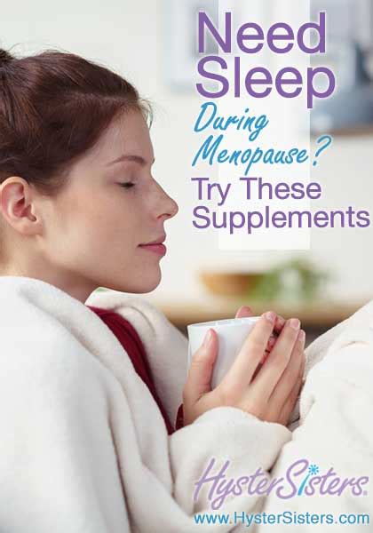 Need Some Sleep During Menopause Try These Supplements Hysterectomy Forum