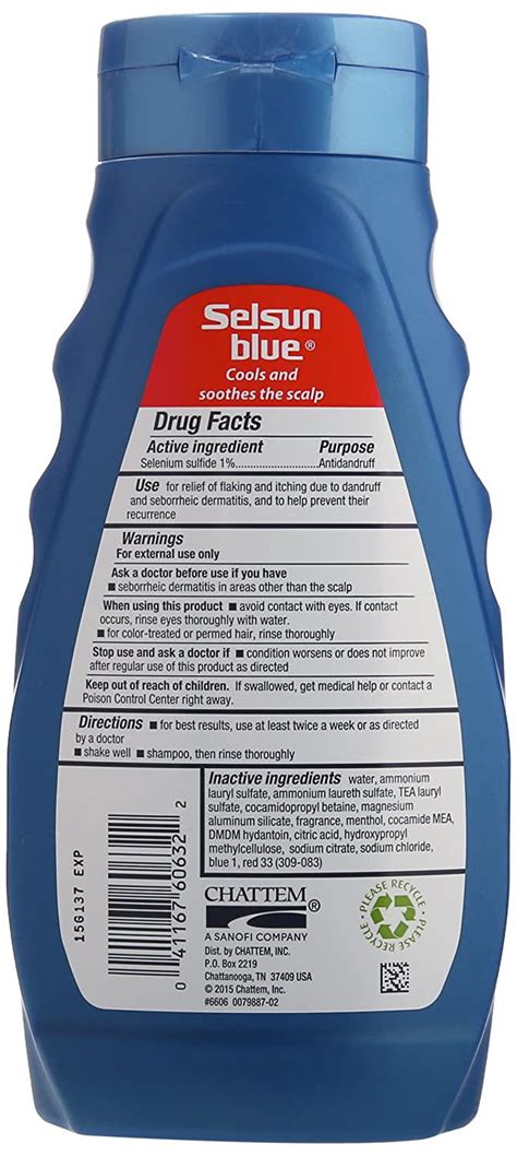 Selsun Blue Medicated Maximum Strength Dandruff Shampoo 11 Fl Oz