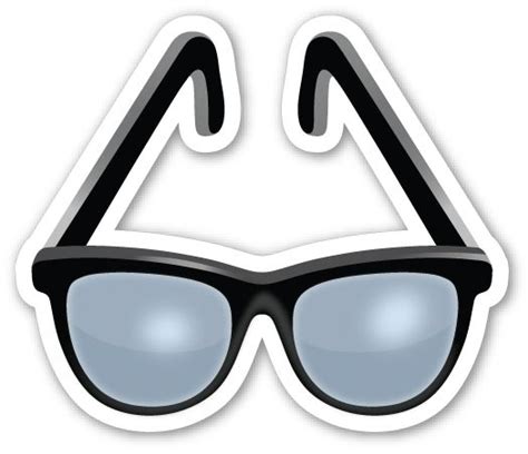 Eyeglasses Emoji Emoji Stickers Eyeglasses