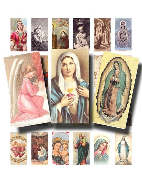 Christian Collage Sheet Vintage Religious French Holy Cards Etsy