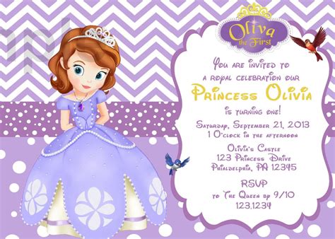 Now a days there are lots of free editable sofia the first design that you can download in different search engine to make your template guide for your. il_fullxfull.496664126_3ct1.jpg (1500×1071) | 2nd birthday invitations, First birthday ...