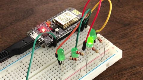 Esp8266 Multiple Led Blinking Via Looping Array Of Pins Youtube