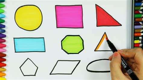 Come Disegnare Forme 🔸 Colori Per Bambini Come Colorare Disegno
