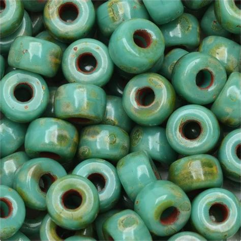 Jewelry Making And Beading Turquoise Blue Travertine 20 Seed Bead 20