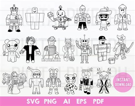 Roblox Bundle Svg Roblox Svg Roblox Clipart Eps Aisvg Etsy In 2021