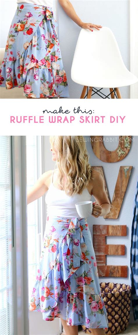 Ruffle Wrap Skirt The Sewing Rabbit Sewing Patterns Free Free Sewing Diy Sewing Sewing Bee