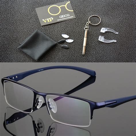 2019 fashion titanium rimless eyeglasses frame brand designer men glasses suit reading glasses