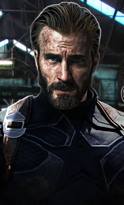 1280x2120 Captain America Beard Look In Infinity War Iphone 6 Plus
