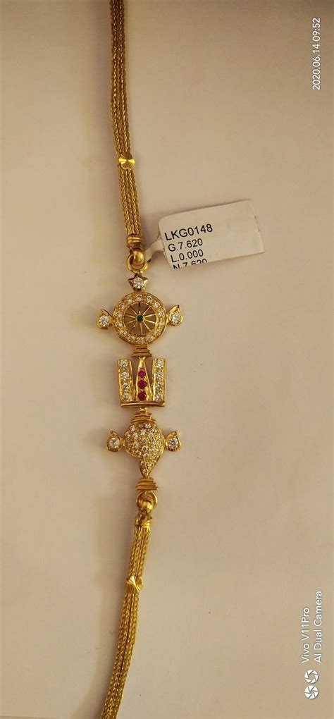 Pin By Shree Jewellers Online Ordar On Gold Locket Manaram Seervi