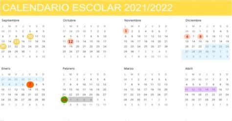 Calendario Escolar 2021 A 2022 Calendario Escolar De Cadiz Para El