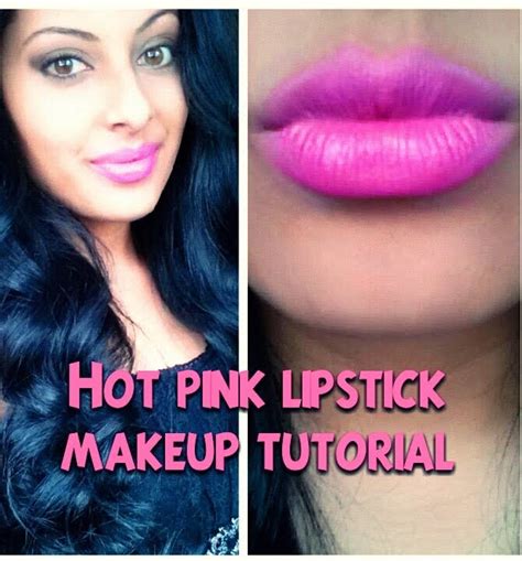 hot pink lip makeup tutorial mugeek vidalondon