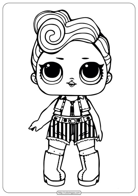 Free Printable Lol Surprise Glamour Queen Coloring Page