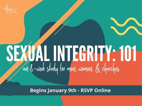 Sexual Integrity 101 An 8 Week Course Moving Communities To Christ