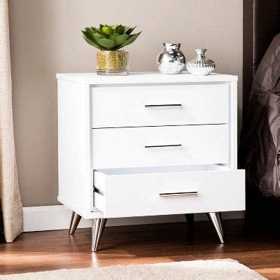 The best get inspired by the slender lines of a statement with drawers with nightstand, wicker chest of drawers, white wicker night stand, white wicker dressers, white. Orensby Nightstand with Drawers White - Aiden Lane | Three ...
