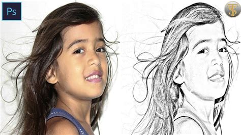 How To Transform Photo Into Gorgeous Pencil DRAWINGS Photoshop Tutorial