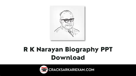 R K Narayan Biography Ppt 2023 Crack Sarkari Exam