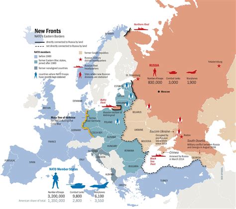 Map showing the nato member countries or states. Map : NATO vs. Russia: # of troops, tanks & warplanes ...