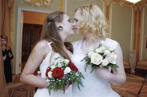 Brides Marry In Russias “first Lgbt Wedding” Thanks To Legal Loophole
