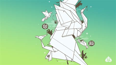 White And Black Bird Origami Illustration Abstract Hd Wallpaper