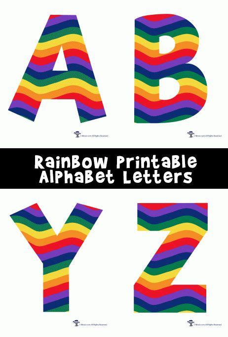 Free Printable Rainbow Glitter Letters Artofit