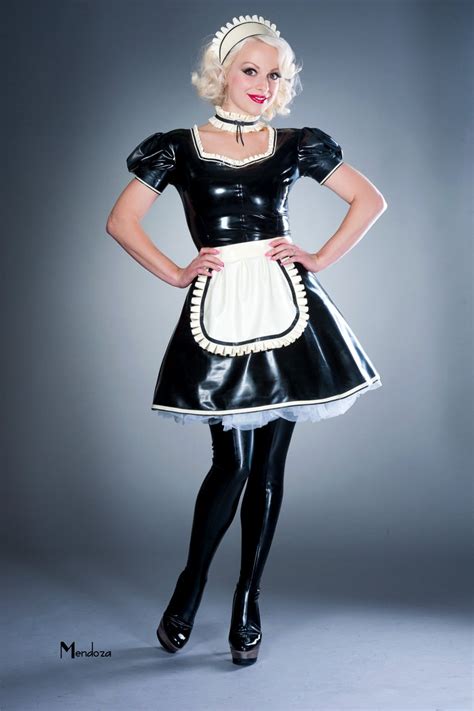 His Ruffle Latex French Maid Dress Etsy