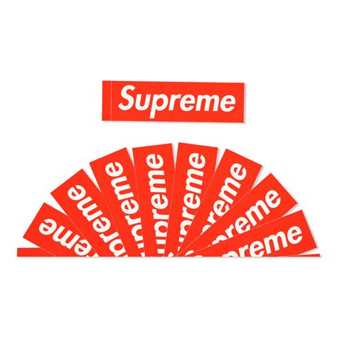 Supreme Box Logo Sticker X Red