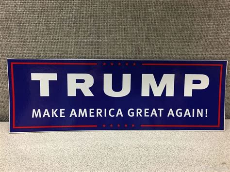 2019 donald trump for president make america great again bumper sticker new from miksch 34 18