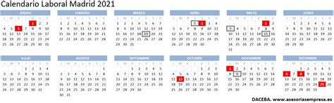 El calendario laboral barcelona 2021 incluye 14 días festivos. Calendario laboral 2021 con festivos en Madrid, Barcelona....